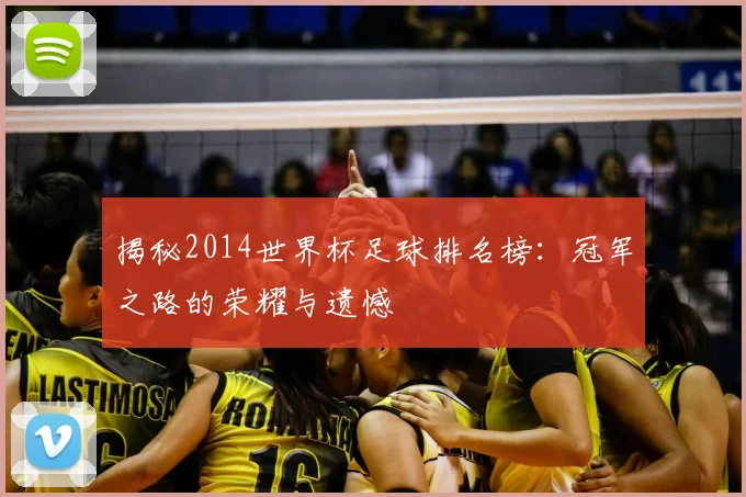 揭秘2014世界杯足球排名榜：冠军之路的荣耀与遗憾